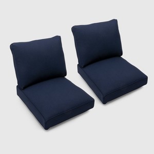 Foxborough 2pk Club Chair Cushions Navy - Threshold , Blue
