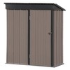 5ft x 3ft Outdoor Storage Shed, with Adjustable Shelf Metal Garden Shed and Lockable Door For Backyard Patio Lawn - 2 of 4