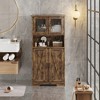 Whizmax Bathroom Cabinet, Bookcase, Freestanding Floor Storage Cabinet with Open Shelf & Doors, Kitchen Cupboard - 3 of 4