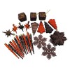 Northlight 125ct Shatterproof 4-Finish Christmas Ornament Set 5.5" - Brown/Orange - 3 of 4