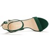 Allegra K Women's Open Toe Platform High Block Heel Ankle Strap Sandals - 4 of 4