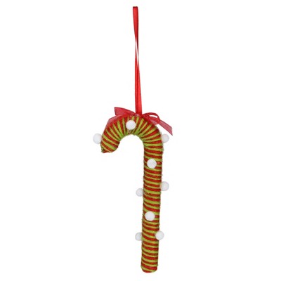 Northlight 5" Polka Dot Candy Cane Christmas Ornament - Red/Green