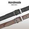 Van Heusen Men's Reversible Leather Dress Belt, 1.25" Cut For Fit,  Two-in-One Belts for Dress Pants, Dress Shoes, One Size, Brown Black - 4 of 4
