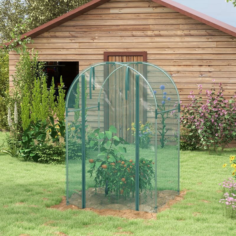 Outsunny Plant Protection Tent Crop Cage with Zippered Door for Plants, Herbs, Fruits, 5 of 7