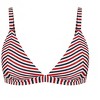 Women's Plus Size Daisy Print Bikini Top - red stripe | CCX - 4 of 4