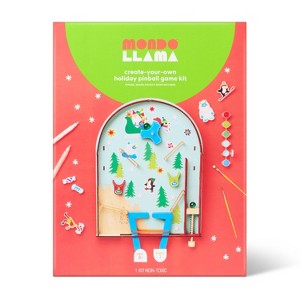 Christmas Craft Make-Your-Own Pinball Game Painting Activity Kit - Mondo Llama™ - 1 of 3
