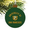 University of San Francisco Dons Logo Wood Christmas Tree Holiday Ornament - 4 of 4