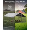 Large Outdoor Chicken Coop with Waterproof and UV-Resistant Roof - Spacious Heavy-Duty Chicken Run Enclosure for Safe and Comfortable Living - 4 of 4