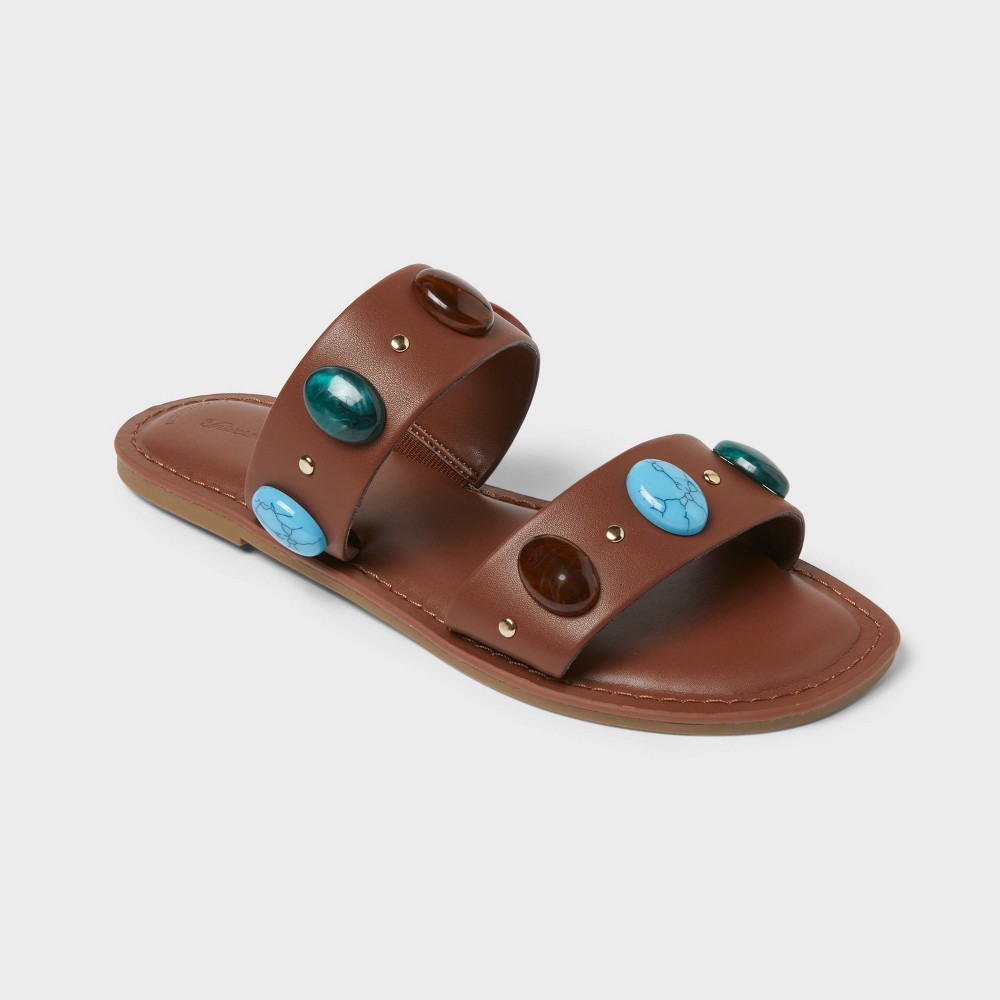 Women’s Sarai Sandals with Memory Foam Insole - Universal Thread™ Brown 11