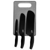 Gibson Home Edge Craft Nonstick Stainless Steel Cutlery Set with Cutting Board - 2 of 4
