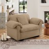 NicBex Velvet Accent Chair,Upholstered Living Room Chairs with Storage Function Cushion and Pillows,Cozy Armchair,Accent Chairs for Living Room - 2 of 4