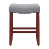 WestinTrends 24" Upholstered Saddle Seat Counter Stool - 4 of 4