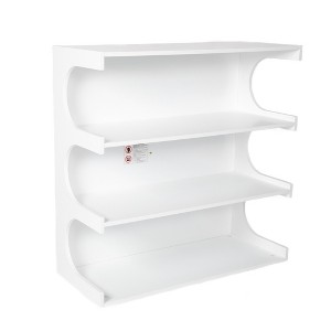 VYNXARIA Creative 4 - Tier Multifunctional White Bookshelf and Coffee Table for Home Spaces - 1 of 4