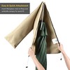 Yescom Portable Patio Umbrella Protective Cover Carry Bag w/ 2 Sew-in Wands Water Resistant 10ft Beige - 2 of 4