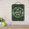 Courtside Market St. Patrick's Day Wreath 12x16 Hanging Artboard with Twine - 2 of 3