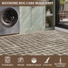 Washable Modern Plaid Rug Non Slip Rug Low Pile Soft Floor Cover Farmhouse Foldable Indoor Carpet for Living Room Bedroom - 4 of 4