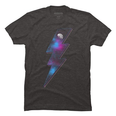 Men's Design By Humans Lightning (Space I) By gutsandglory T-Shirt