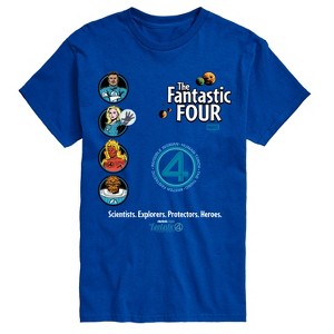 Men's - Marvel - Fantastic Four Scientists Explorers Protectors Heroes Short Sleeve Graphic T-Shirt - 1 of 4