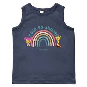 The Juniper Shop Mini Smiley Keep On Smiling Rainbow Toddler Tank - 1 of 4