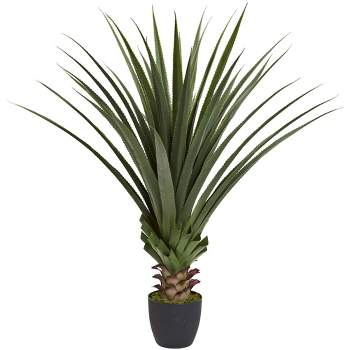 4' Artificial Spiked Agave Plant in Pot - Nearly Natural