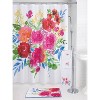 Floral Burst Shower Curtain - Allure Home Creations: Botanical Microfiber Bath Decor, Machine Washable - image 3 of 4