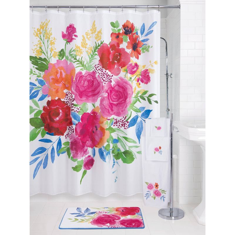 Floral Burst Shower Curtain - Allure Home Creations, 4 of 8
