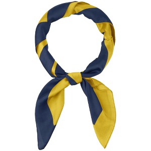 Elerevyo Women's Contrast Color Satin Silk Feeling Square Scarves Neckerchief Bandanas 35.4" X 35.4" - 1 of 4