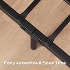 Bed Frame, Industrial Full Bed Platform Frame with Heavy Duty Steel Slat, No Box Spring Needed Easy to Assemble, Rustic Brown - 4 of 4