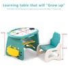 Aoibox Kids Table and Chair Set Adjustable Height for Ages 2-10 with Graffiti Surface Watercolor Pen and Eraser Included - 2 of 4