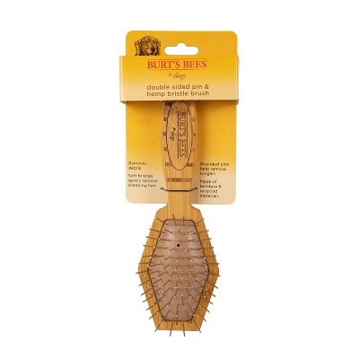 Burt's Bees Double Sided Pin and Bristle Dog Brush - 2ct