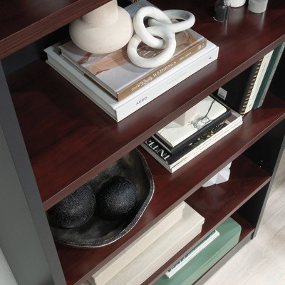 Classic Cherry Adjustable 5-Shelf Library Bookcase