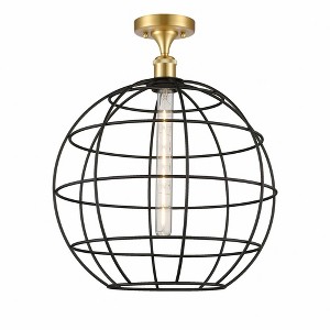 Lake Placid - 1 Light Semi-Flush Mount In Industrial Style-19.25 Inches Tall and 16 Inches Wide - 1 of 1