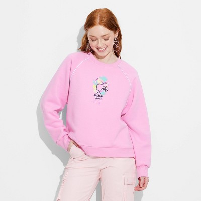 Women's Barbie Afro Graphic Sweatshirt - Pink 3x : Target