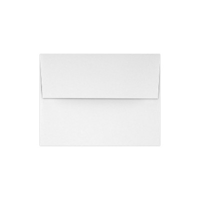 LUX A4 Invitation Envelopes (4 1/4 x 6 1/4) 50/Pack 60lb. White w/Peel & Press (4872-WPP-50)