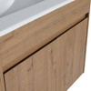 ChicFurnit Bathroom Vanities Modern Vanity with Sleek Design and Ample Storage for Bathroom Spaces, Brown,29.13”*17.91”*18.9" - 2 of 4