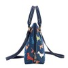 Signare USA Dachshund Blue Convertible Top Handle Handbag - 3 of 4