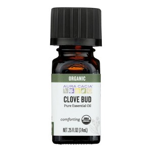 Aura Cacia Organic Clove Bud Pure Essential Oil - 0.25 fz - 1 of 4