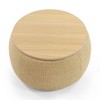 NicBex Modern 25.5" Round Storage Ottoman Upholstered Footstools with Flip Top for Bedroom and Living Room - 3 of 4
