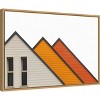 Amanti Art Triangle Houses by Massimo Della Latta Canvas Wall Art Print Framed 23 x 16-in. - 3 of 4