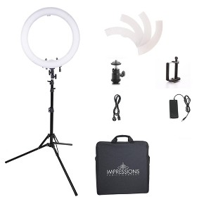 Impressions Vanity 18'' Bi-Color LED Studio Ring Light - 1 of 4