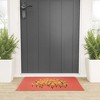 Joy Laforme Pansies in Gold and Coral Welcome Mat - Society6 - 2 of 2