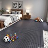 Chic Crate-24Pcs Dark Gray DIY Interlocking Terrace Deck Tiles – Easy Install | Indoor/Outdoor Poolside | DARK GRAY - 2 of 4
