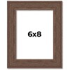 PosterPalooza | 6x8 Wide Barnwood Picture Frame, UV Acrylic, 6 Finishes - Grey, Brown, White, and Black - 2 of 4