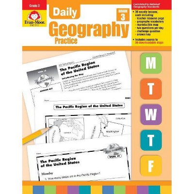 Daily Geography Practice Grade 3 - by  Evan-Moor Educational Publishers (Paperback)