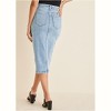 VENUS Womens Denim Midi Skirt - 3 of 4