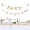 Big Dot of Happiness Fall Foliage Bride - Letter Banner Decoration - 36 Banner Cutouts and No-Mess Real Gold Glitter Bride to Be Banner Letters - 2 of 4