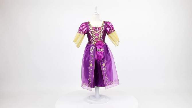 Disney Princess Rapunzel Majestic Dress with Bracelet and Gloves, 2 of 10, play video