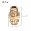 Unique Bargains Brass Straight Hydraulic Grease Fitting Accessories 10 Pcs - 2 of 4