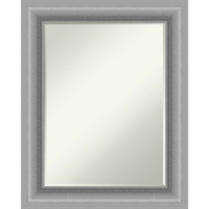 Amanti Art Peak Polished Nickel Petite Bevel Bathroom Wall Mirror 30 x 24 in. - 1 of 4