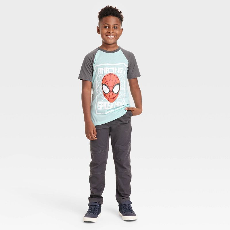 Boys' Marvel Spider-Man Beyond Amazing Graphic T-Shirt - Light Blue, 4 of 5